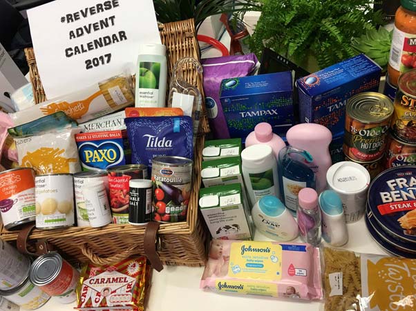 Reverse Advent Calendar Challenge Raises 65kg of Food Donations for Whitehawk Food Bank