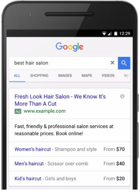 AdWords Price Extensions for Mobile Text Ads Explained