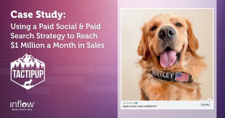 How a Dual Paid Social & Search Strategy Earned Tactipup $1 Million/Month in Sales