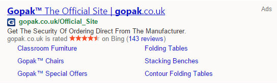Bing Launch Enhanced Sitelinks in the UK