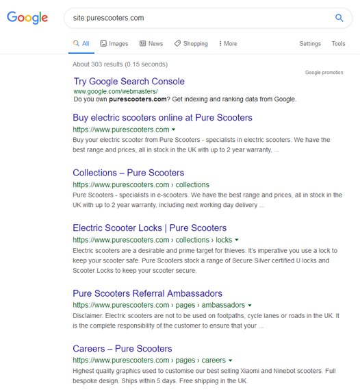 google site screengrab