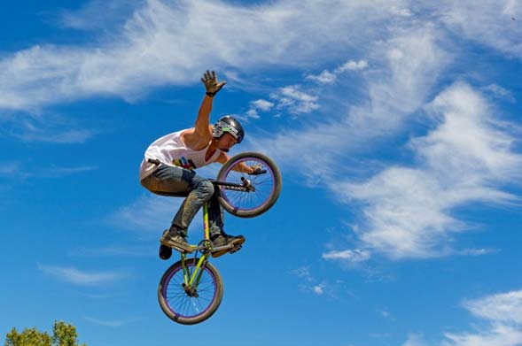 man on a BMX - supporting image